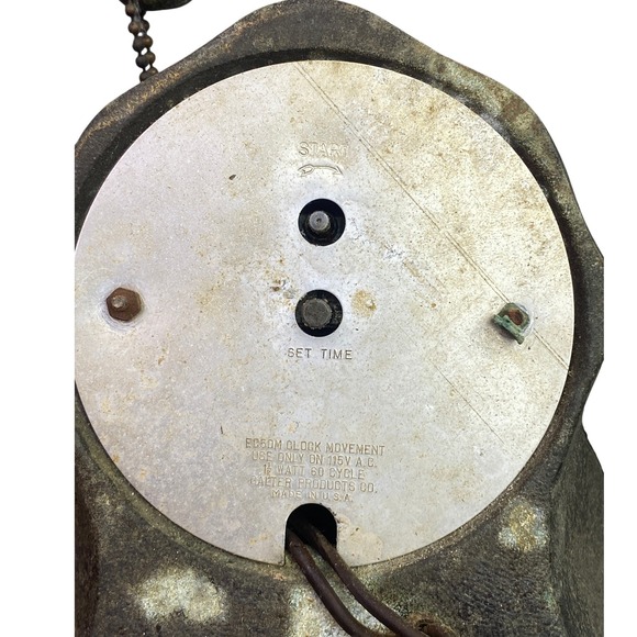 Vintage Galter Products Co Spartus Mantel Clock Electric Horse Country Western - Picture 10 of 16